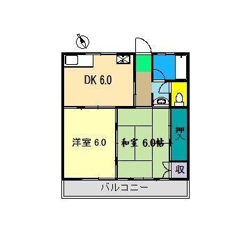 山岡マンション302間取り