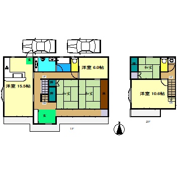 長浜貸家間取り