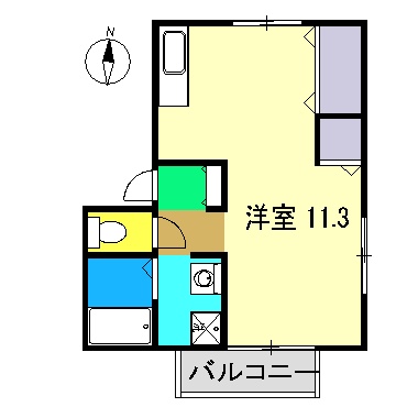 ラポール野本101間取り