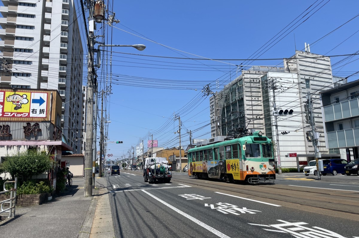 高知市旭エリアの町並み