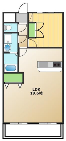 パレスハイツ萩野303間取図